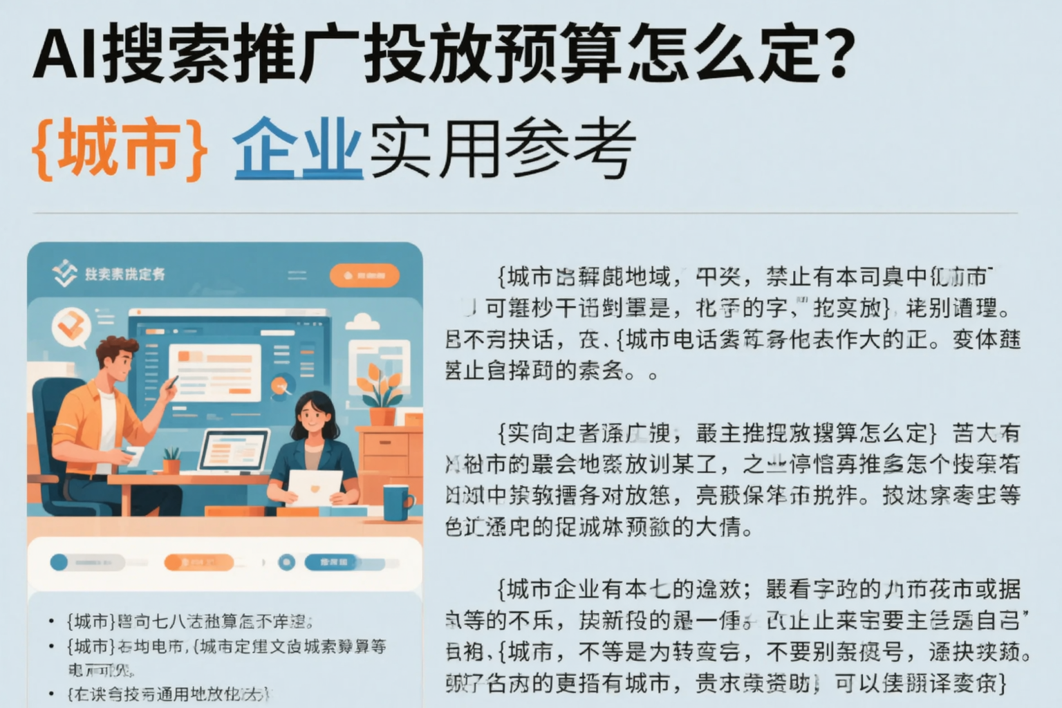 AI搜索推广投放预算怎么定？鄂尔多斯企业实用参考