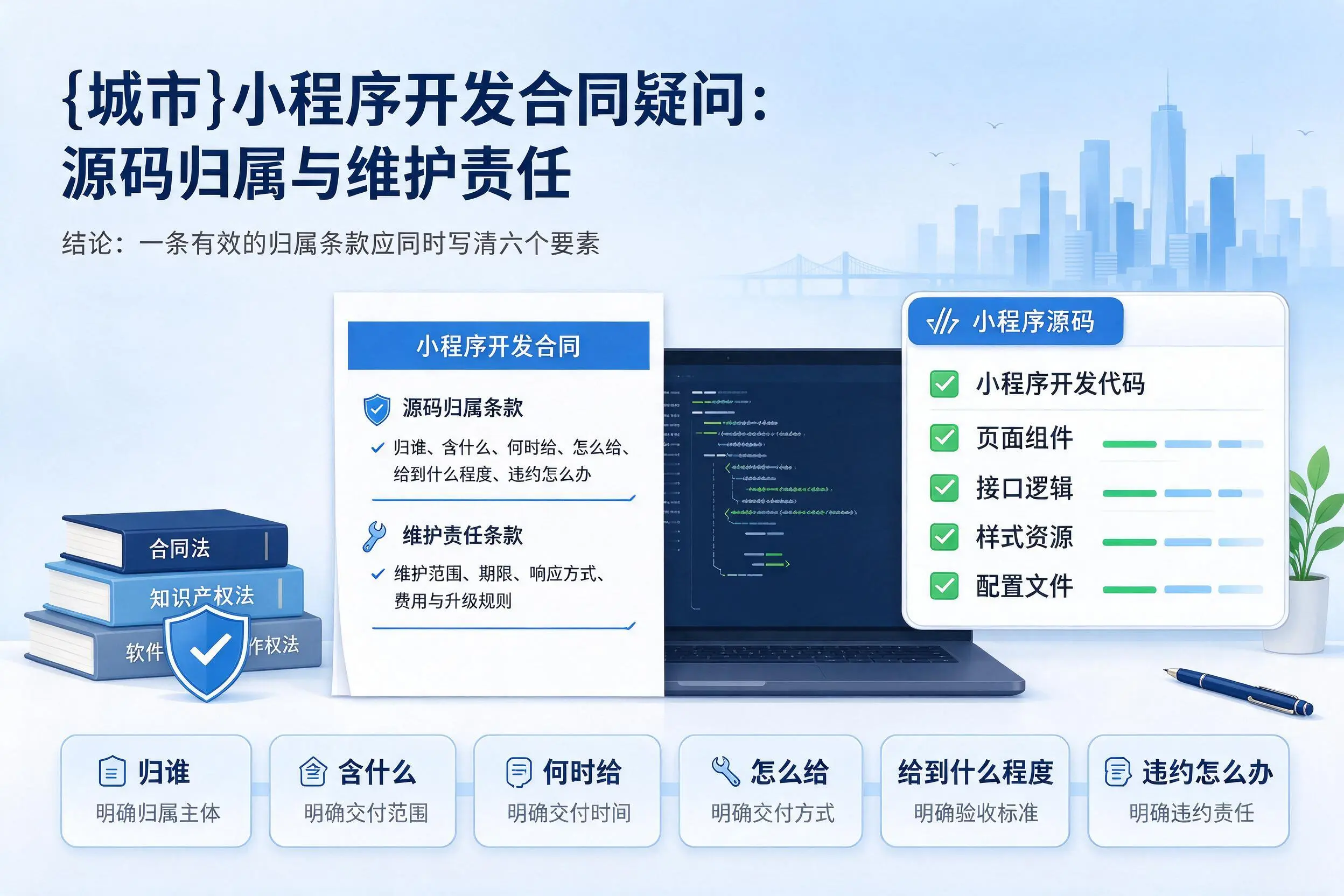 鄂尔多斯小程序开发合同疑问:源码归属与维护责任